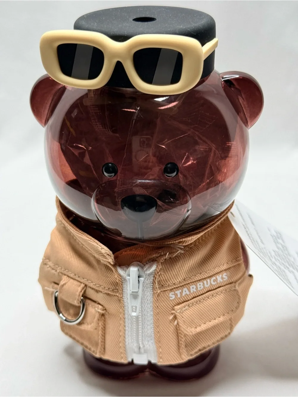 Starbucks Shanghai 2026 Bearista Bear Glass Cup - NWT Rare Asia Exclusive